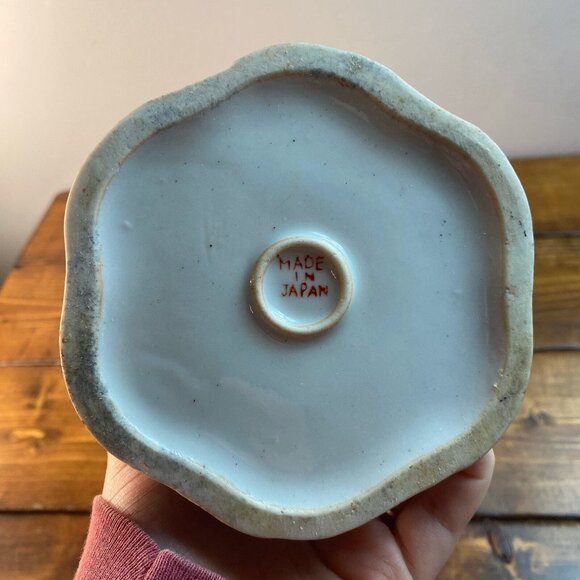 Vintage handpainted Japanese Geisha Ware ceramic porcelain Pitcher - Picture 6 of 9